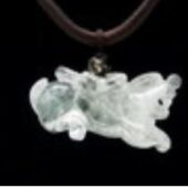 Clear Quartz Feng Shui Piyao Necklace