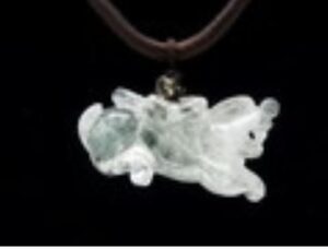 Clear Quartz Feng Shui Piyao Necklace