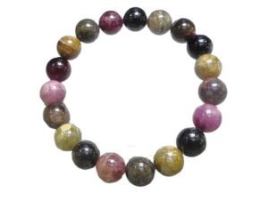 Colourful Tourmaline Crystal Bracelet for Universal Protection