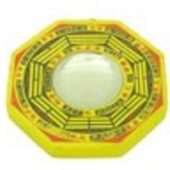 Concave Yellow Mirror Bagua