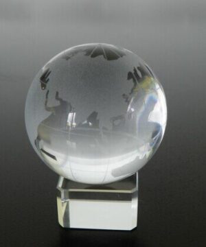 Crystal Globe to Enhance Mentor and Success Luck (80mm)