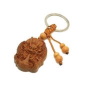 Dragon Spouting Sheng Chi Wooden Key Chain1