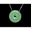 Elegant Round Jade Bi Disc Pendant Necklace1
