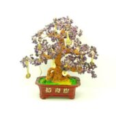 Extravagant Amethyst Crystal with Nine Coins Gem Tree1