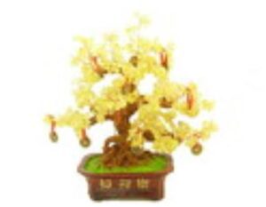 Extravagant Citrine Crystal with 9 Coins Gem Tree