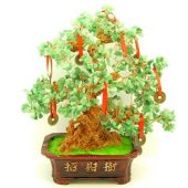 Extravagant Green Aventurine Crystal With 9 Coins Money Tree1