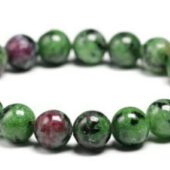 Faceted 12mm Ruby Zoisite Bracelet