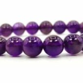 Faceted 8mm Amethyst Bracelet