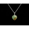 Faceted Heart Shape Crystal Pendant Necklace3