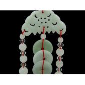 Feng Shui 3 Jade Coins Hanging Tassel1