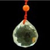 Feng Shui Faceted Crystal Ball 30mm Tassel