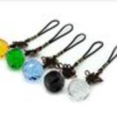 Feng Shui Five Element Faceted Crystal Ball (Complete Set)