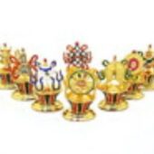 Golden 8 Auspicious Objects Set