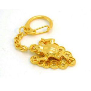 Golden Money Frog Keychain for Wealth Luck1