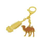 Golden Pagoda with Camel Keychain1