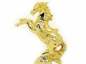 Golden Rearing Horse for Success
