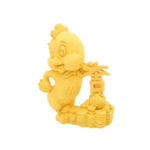 Golden Rooster Chick with Tai Kat Symbol1