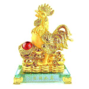 Golden Rooster with Ruyi and Treasures