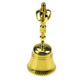 Golden Seven Metal Tibetan Hand Bell