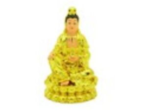 Golden Sitting Goddess Kuan Yin