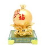 Good Fortune Golden Pomegranate for Infant Luck