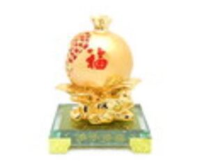 Good Fortune Golden Pomegranate for Infant Luck