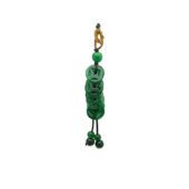 Green Jade 8 Coins Hanging1