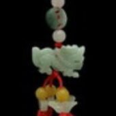 Green Jade Dragon Lucky Tassel