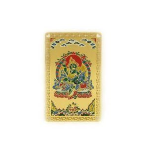 Green Jambhala Tibetan God of Wealth Card1