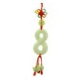 Jade Auspicious Number Eight Tassel