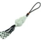 Long Life Jade Wu Lou Beaded Tassel