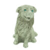 Lucky Pewter Dog With Sparkling Light Blue Eyes1