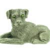 Lucky Pewter Dog With Sparkling Light Green Eyes1