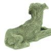 Lucky Pewter Dog With Sparkling Light Green Eyes3