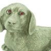 Lucky Pewter Dog With Sparkling Red Eyes4