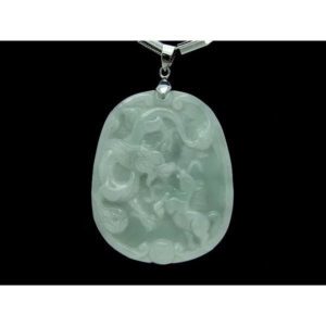 Majestic Dragon with Prancing Horse Jade Pendant1
