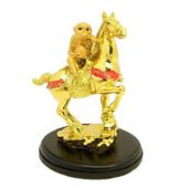 Monkey Atop Golden Horse1