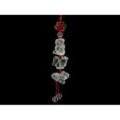 Ox, Rooster & Snake - Clear Quartz Three Zodiac Allies Tassel1