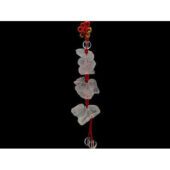 Ox, Rooster & Snake - Rose Quartz Three Zodiac Allies Tassel1