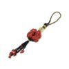 Pair of Pi Yao with Red Coral Beads Tassel2