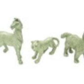 Pewter Three Zodiac Friends - Tiger, Horse & Dog