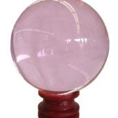 Pink Cateyes Sphere Feng Shui Crystal Ball