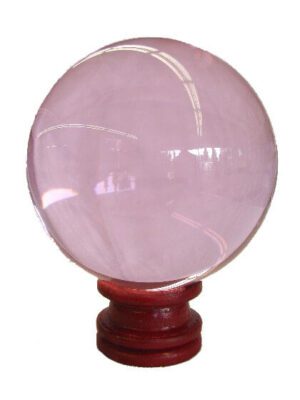 Pink Cateyes Sphere Feng Shui Crystal Ball