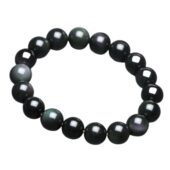 Rainbow Obsidian Round Beads Bracelet - 10mm