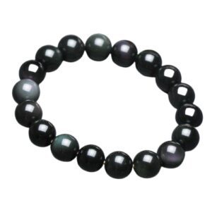 Rainbow Obsidian Round Beads Bracelet - 10mm