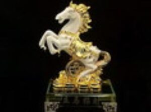 Rearing White Horse on Coins