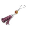 Red Agate Globe with Golden Dragon Tassel2