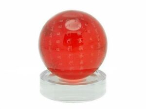 Red Crystal Ball with Mantra