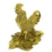 Rooster with Peony and Gold Ingots