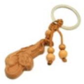 Ruyi Ginseng Key Ring for Health & Power